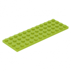 LEGO lapos elem 4x12, lime (3029)