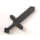 LEGO Minecraft kard, gyöngyház sötétszürke (18787)