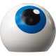 LEGO technic gömbcsukló/labda szem mintával, fehér (79880)