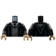 LEGO felsőtest Roxfort címeres nyakkendő, pulóver és palást mintával, fekete (76382)