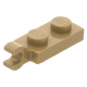 LEGO lapos elem 1x2 vízszintes fogóval, sötét sárgásbarna (63868)