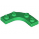 LEGO lapos elem íves sarok 3x3 1/4, zöld (68568)