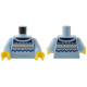 LEGO felsőtest kötött pulóver mintával, világoskék (76382)