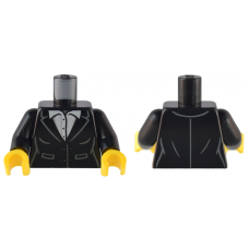 LEGO felsőtest női öltöny és ing mintával, fekete (76382)