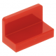 LEGO fal elem 1 x 2 x 1 lekerekített sarkokkal, piros (4865b)