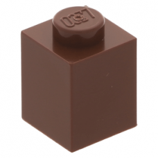 LEGO kocka 1x1, vörösesbarna (3005)