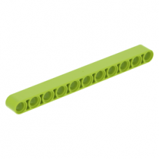 LEGO technic emelőkar 1×11, lime (32525)